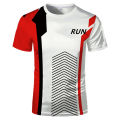 High quality polyester men running T shirt quick dry fitness shirt gym sport clothes tops lightweight. 