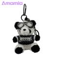 Interior Car Charm Cute Panda Pendant for Car Rearview Mirror Handcrafted Animal Hanging Ornament for Car Interior Adorable Panda Accessories for Car Accessories Pendant. 