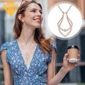 Alloy Necklace Adjustable Length Necklace Ring Holder Pendant Perfect Gift for Wife/girlfriend Southeast Asian Buyers' Favorite Pendant Necklace. 