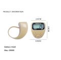 Digital Finger Ring Tally Counter Tasbeeh - 5-Digit Handheld Zikr Clicker with LED Backlight for Prayer Counting - Night Mode LCD Display. 