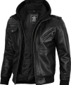 Decrum Hooded Leather Jacket Men - Bomber Leather Jackets For Men (75 % payment advance). 