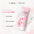 LAIKOU Sakura Cleanser Oil Controll Moisrturizing Pore Clean Face Wash Facial Cleanser 100g. 