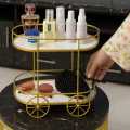 Household products Makeup Storage Rack, Cosmetic Storage Shelf, Makeup Organizer, Dressing Table, Makeup and Perfume Organizer, 3 Floors, 1 round floor. 
