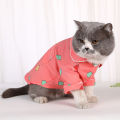 Green Home Cat Costume Cute Thin T-shirt Dog Two-legged Pet Clothing. 