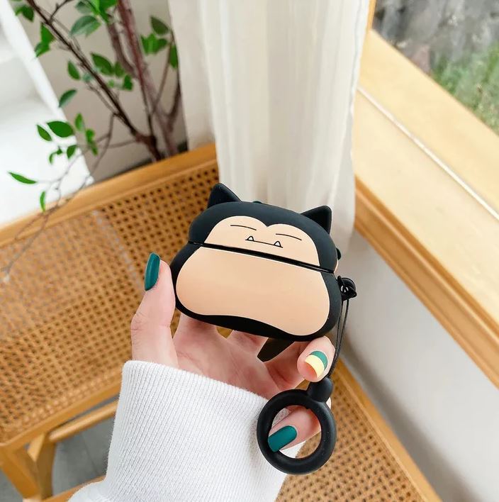 High Quality Soft Silicone Cute Snorlax AirPods Pro Case Cover for Boys and Girls