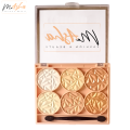 Makeup highliter,6 colors makeup highlighter.  Highlighter kit,    6 in 1 Professional Shiny Blusher Highlighter Palette Kit,. 