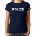 Xeesh Collection Navy Police Printed T-shirt For Women Xe-45. 