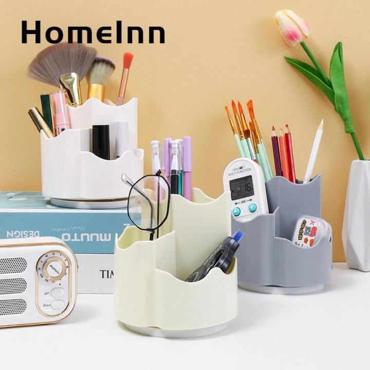 HomeInn Cosmetic Brush Holder Multiple Compartments Countertop Eyebrow Display Case