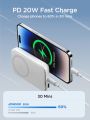 JOYROOM 20W Mini Magnetic Wireless Power Bank 10000mAh (With USB to Type-C 0.25m Cable). 