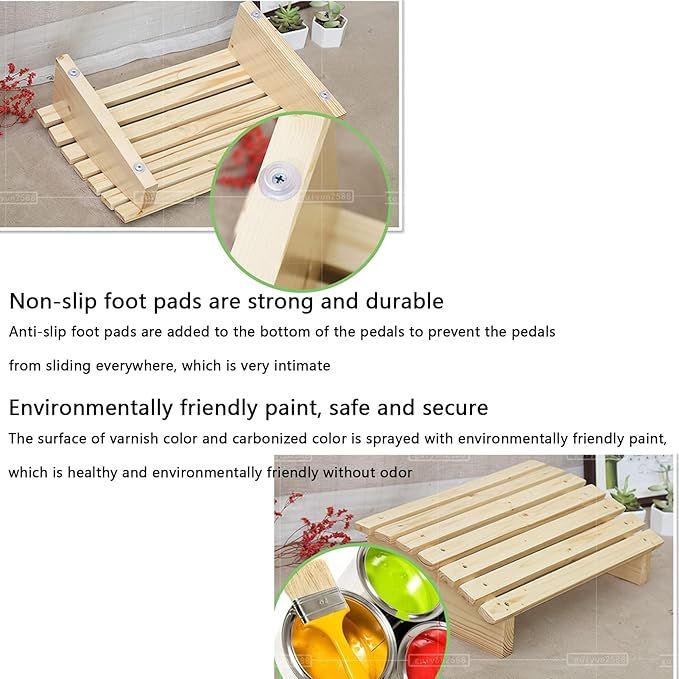Fresco%20Alif%20"%20Ergonomic%20Foot%20Rest%20For%20Under%20Desk,Slanted%20Wood%20Footrest%20Stool,Retro%20Low%20Elevated%20Feet%20Support%20Nursing%20Stool%20For%20Home%20Office%20Bedroom%20-%20Image%203