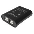 IT-Well USB Printer Sharing Device, 2 in 1 Out Printer Sharing Device, 2-Port Manual Kvm Switching Splitter Hub Converter Black. 