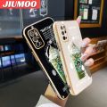 JIUMOO For Xiaomi MI Redmi Note 10 5G Note 11 SE 5G POCO M3 Pro 4G POCO M3 Pro 5G Case Fashion Cartoon Ice Side Edge Cases Thin Luxury Plating Pattern Casing Soft Silicone Back Cover. 
