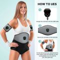 NEWPINE Fitness Belt, Powered Muscle Stimulator for Home Use, for Muscle Conditioning Grey. 