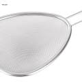 Fine Mesh Strainer Oval Easy to Clean Flour Sieve for Quinoa Juice Household 16cm. 