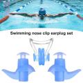 Swim Ear Plug Symmetrical Design Soft Swimming Earplugs Nose Clip. 