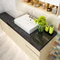 60cm × 200cm Self Adhesive Black / White Marble Sheet for Kitchen - Anti Oil and Heat Resistant Wallpaper. 