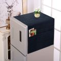 Ultrasonic Punching Fridge Cover Refrigerator Dustproof Cover with 6 Pocket Size 21x56 inches. 