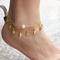 Anklet Chain Anklet Bracelets Butterfly Pendant Sandal Anklet Ankle Bracelet Foot Chain For Women Girls Silver & golden Creative .. 