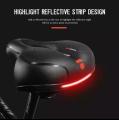 Bicycle Seat, Big Butt Saddle Bicycle Saddle, Mountain Bike Seat Bicycle Accessories Shock Absorber, Spring Saddle Bike thickened Soft Comfortable Breathable Hollow Cycling Seat. 