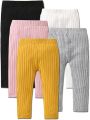 Baby Girl Stretch Leggings Pants Spring and Autumn Toddler Child Cotton Knitting Trousers Newborn Kids Long Tights. 