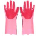 Magic Dish washing Gloves with scrubber, Silicone. 
