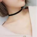 Black Choker Necklace. 