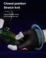 Game Gloves, Anti-Sweat Breathable, Touch Finger for Highly Sensitive Nano-Silver Fiber Material, Dot Silica Gel Palm Non-Slip Design, Support Almost All Mobile Product size: free size. 