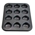 12 Cupcake Muffin Baking Tray Non-Stick Mould. 