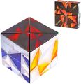New 3D Shape Shifting Magnetic Cube Puzzle | Anti-Stress Hand Flip Cube Toy | Triple Dimensional Brain Training Puzzle | Professional Speed Variety Cube for Anxiety Relief, Kids Learning, Office Desk Fun, Travel Companion, and Creative Play. 