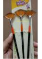 3 pcs Artist Paint Fan Brush Set. 
