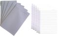 Pack of 24 Four Line English Loose Answer Sheets - Assignment Pages Legal Size - White. 