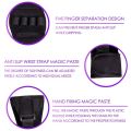 HAOEN Finger Splint Brace ability, Finger Gloves Brace Elderly Fist Stroke Hemiplegia Hand Training [Single Hand] - Black. 