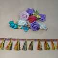 A06 Pretty Multi tassel lace for dress/ lace for girls. 