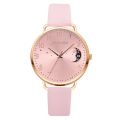 Women Watch Moon Numbers Dial Bracelet Watches Set Ladies Leather Band Quartz Wristwatch Women Female Clock Relogio Mujer Hot. 