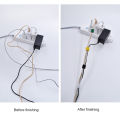1M Hand Tear Self-Adhesive Strap Wire Storage Hooks Loops Cable Tie Magic Tape Cable Management Belt Fixed Binding Belt 1Pcs. 