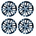 Fancy Chrome FInish BTC Wheel Cover - 13" - 4 pieces Set - Suzuki Logo. 