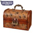 Green forest Retro Storage Wooden Box Printed Multipurpose Retro Storage Wooden Box. 