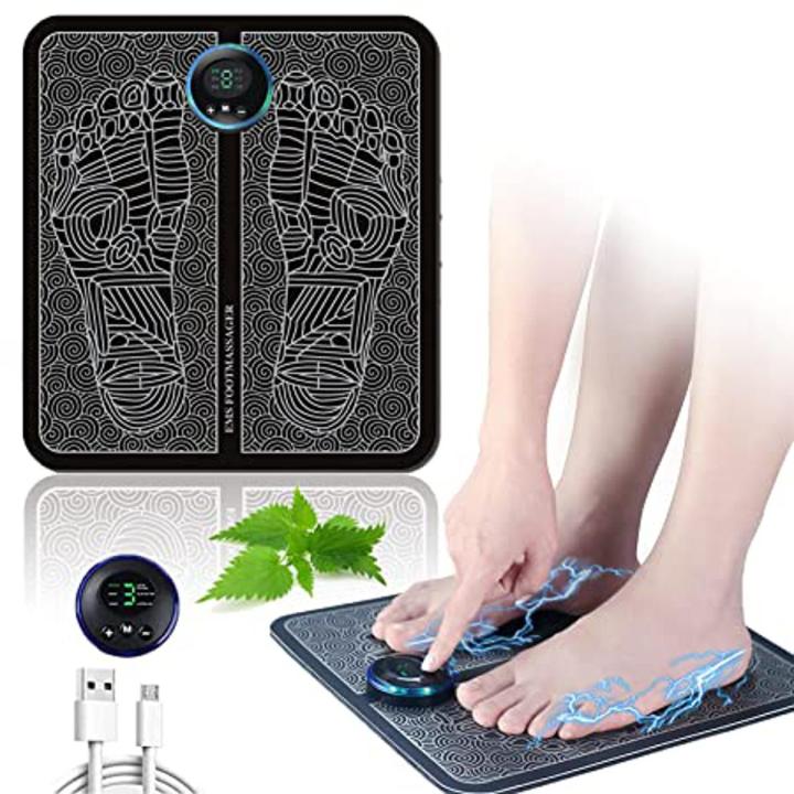 EMS Foot Massager EMS Foot Massage Pads Foot Massage Mat Muscle Stimulator Massage Cushion Stress Relief Relaxation Muscle Pain Relief Home Use Work Daraz.pk