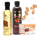 SAC Almond Care  + Sweet Almond Oil 250ml + Almond Shampoo 400ml + Almond Petroleum Cream. 