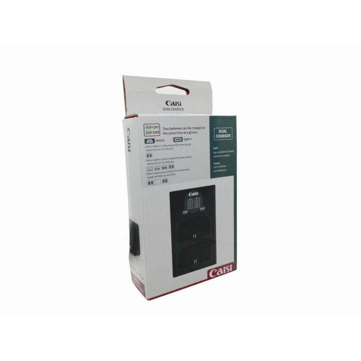 Caisi Dual USB Charger for EN-EL15 For Nikon MH-25
