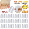 1-10Pairs Toe Separator Breathable Silicon Toe Caps Toenails Protection Elasticity Anti-Friction Sweatproof for Foot Protectors. 