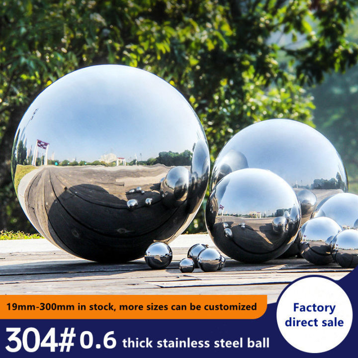 Diameter 19mm-300mm 304# Material 0.6mm Thickened Stainless Steel Hollow Mirror Garden Decorative Ball Boutique Float Ball BruberryBe