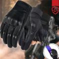 Dominance Leather Gloves for Men Pure Leather Gloves | Bike Gloves ,Bike Gloves for Men Boys Motorcycle half Finger Touch screen gloves, Cycling & Outdoor Sports Gloves for Bike Riders, Winter Men Riding Gloves Men  Leather Gloves, Full finger Gloves. 