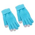 【Happy childhood memories】Winter Warm Vogue Solid Knitted Full Finger Gloves Mittens For Smart Phone Touches Screen Fashion J55. 