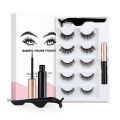 3 Pairs Magnetic Eyelash With Magnetic Liquid Eyeliner & Tweezer Eyelash. 