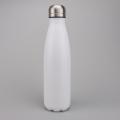 WHITE Metal Stainless Steel Water bottle, Very Good Quality. 