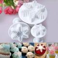 3 Pcs Cake Cutter Snowflake cookie Cutter Decorating Tools. 
