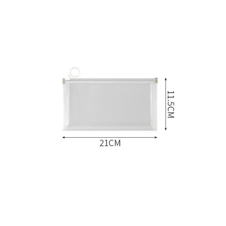 A5 size File bag Portable A4 size B6 size Transparent plasticbag File folder for School supplies Office organization Home