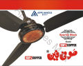 Sufi Fans Ceiling Fan Copper Winding 2 Years Warranty Sparkle Black 56 Inch. 
