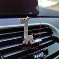 1pc Bling Giraffe Design Car Air Vent Aromatherapy Diffuser Clip - Christmas Gifts for Men and Women. 